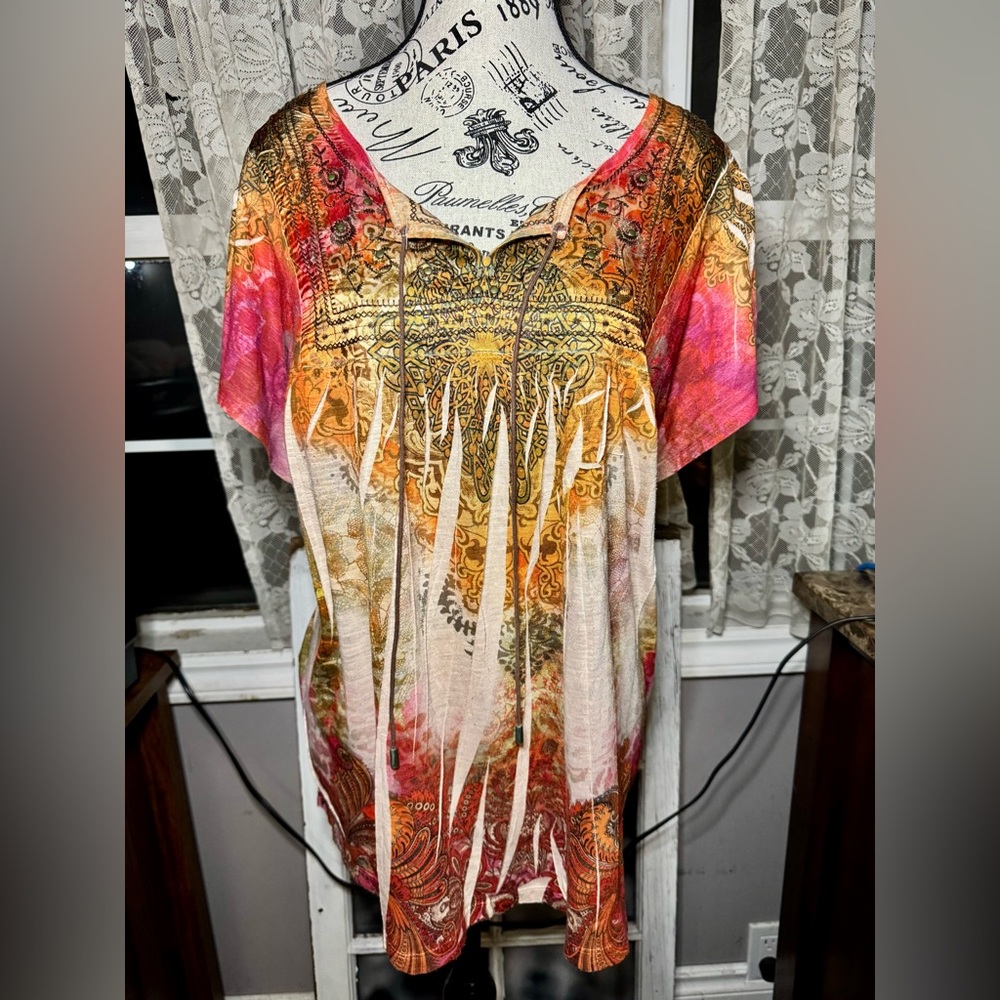 Unity World Wear Lace inset Blouse.